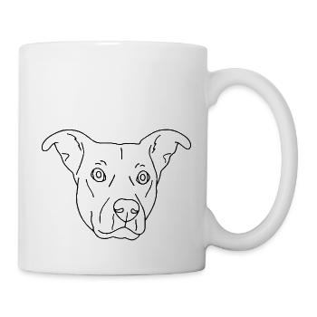Hund - Tasse - Weiß - Rechts