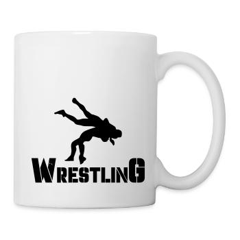 wrestling - Tasse - Weiß - Rechts
