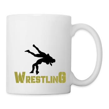 wrestling - Tasse - Weiß - Rechts