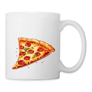 Pizza - Tasse - Weiß - Rechts