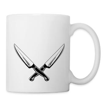 messer 2 - Tasse - Weiß - Rechts