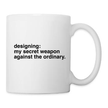 Designer Designerin Design 001 - Tasse - Weiß - Rechts