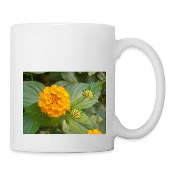 Lantana auch spanische Flagge Wandelröschen Lantana - Tasse - Weiß - Rechts