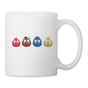4 Elements (Fire, Earth, Water, Air) (Bubble) - Mug - white - Right