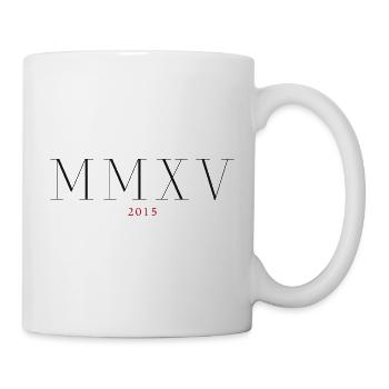 Chiffre romain Année de naissance Fait en 2015 - Mug blanc - blanc - Droite