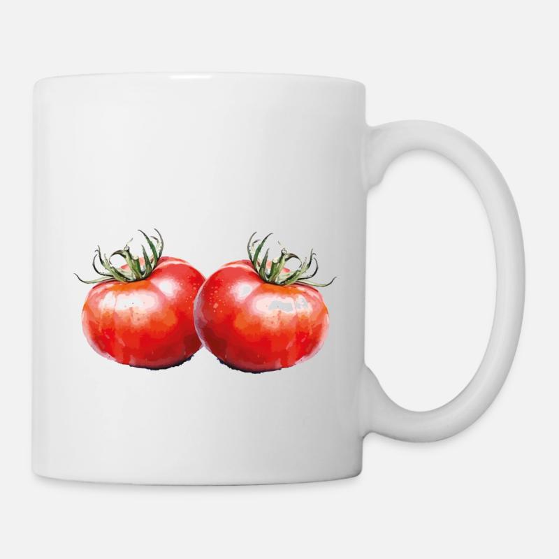 tomaten - Tasse - Weiß