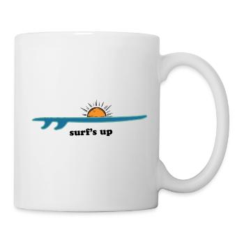 Surfing Surfboard Surfer Wassersport - Tasse - Weiß - Rechts