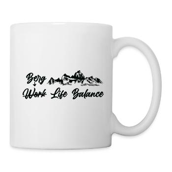 Berg Abenteuer Geschenk Spruch Bergsteigen Wandern - Tasse - Weiß - Rechts