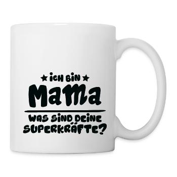 Mutter Spruch Geschenk Mama Muttertag - Tasse - Weiß - Rechts