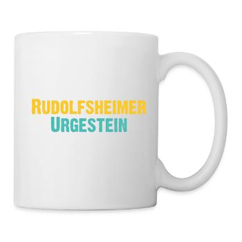 Rudolfsheimer Urgestein Wien Österreich Spruch - Tasse - Weiß - Rechts