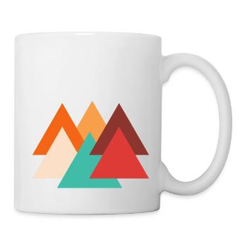 Retro triangle - Mug - white - Right