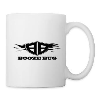 Booze Bug Logo schwarz - Tasse - Weiß - Rechts