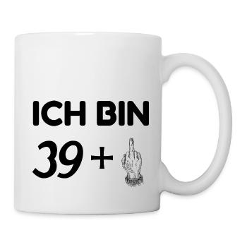 40e anniversaire, bac à glace 39+ - Mug blanc - blanc - Droite