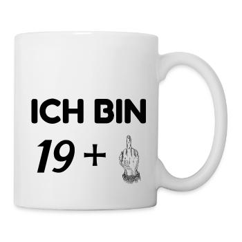 ICH BIN 20! - 20. GEBURTSTAG - Tasse - Weiß - Rechts