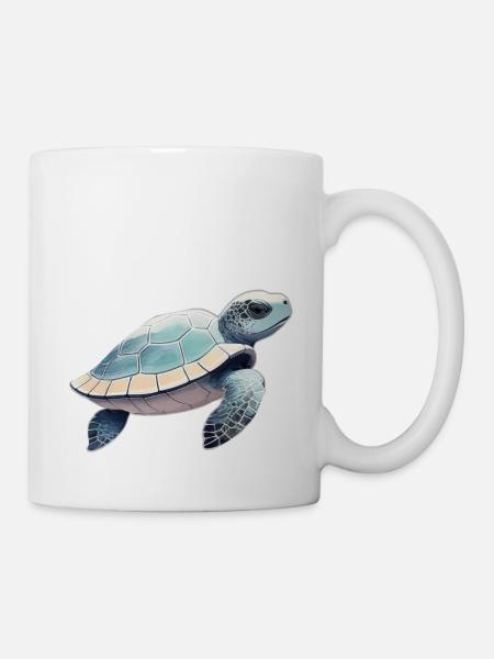 Tortue - Mug blanc - blanc