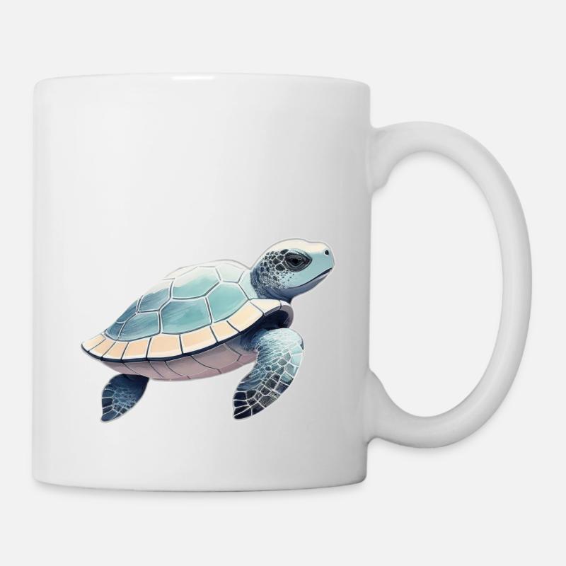 Schildkröte - Tasse - Weiß