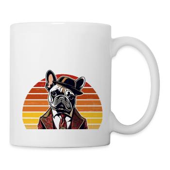 French Bulldog T Shirt Dog funny dog design Hunde - Tasse - Weiß - Rechts