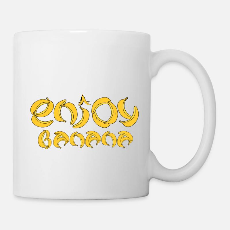 Enjoy Banana - Tasse - Weiß