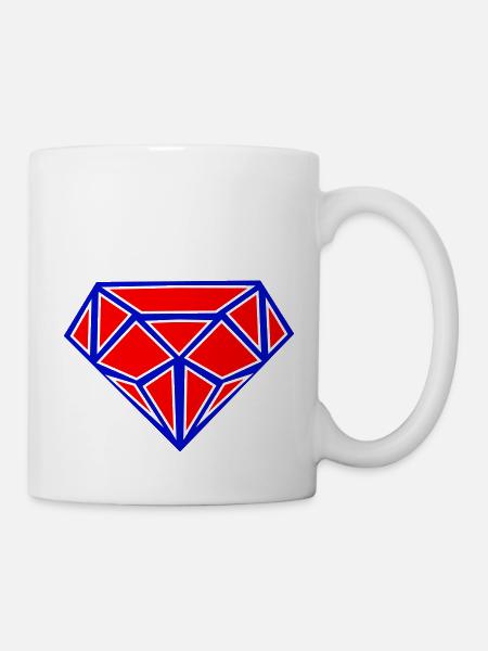 diamond - Tasse - Weiß
