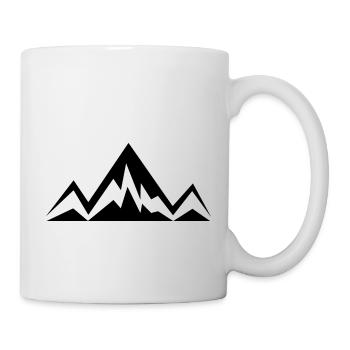 Berge - Tasse - Weiß - Rechts