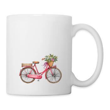 Vintage Pays-Bas Hollande Bicyclette Amsterdam - Mug blanc - blanc - Droite