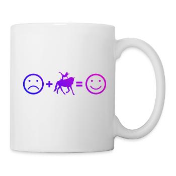 Vaulting, balance exercises, equine gymnastics - Mug - white - Right