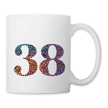 38th Birthday Leopard - Mug - white - Right