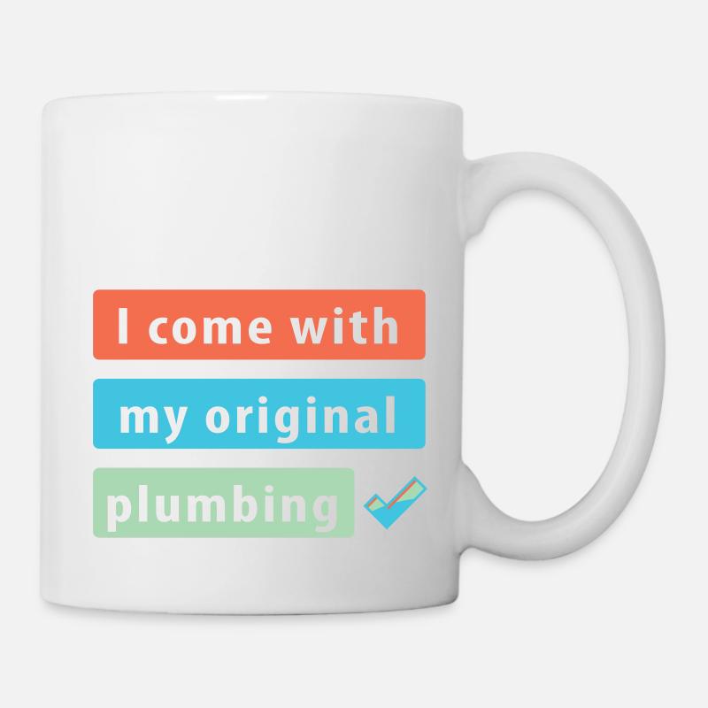 PLUMBING Joke Design - Mug - white