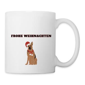 Frohe Weihnachten GSD - Tasse - Weiß - Rechts