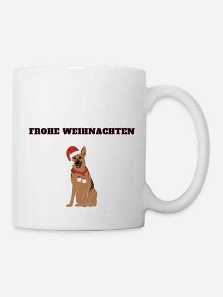 Frohe Weihnachten GSD - Tasse - Weiß