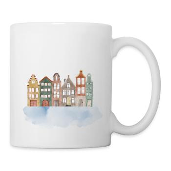 Maisons en Hollande - Mug blanc - blanc - Droite