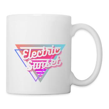 Electric Sunset - Tasse - Weiß - Rechts
