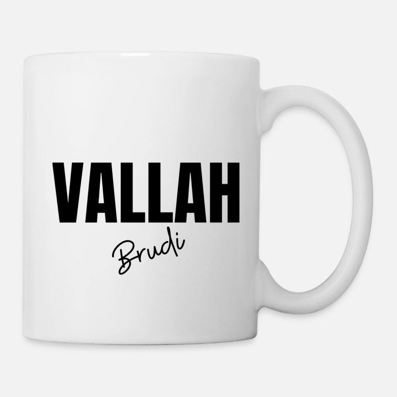 VALLAH Brudi - Tasse - Weiß