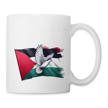 PALÄSTINA Palestine FLAGGE Fahne Freiheit Frieden - Tasse - Weiß - Rechts