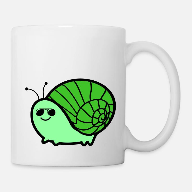 Escargot Cool - Mug blanc - blanc