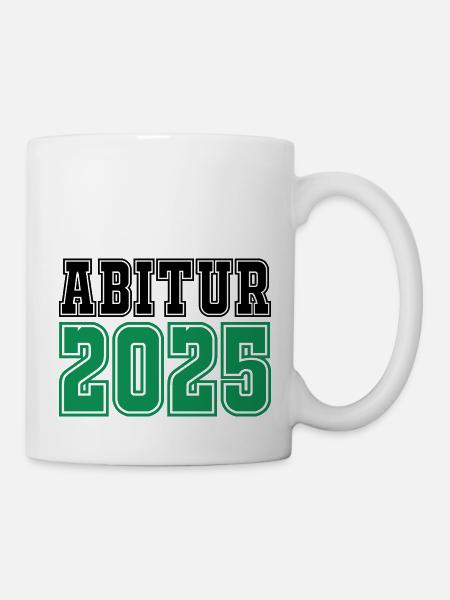abitur 2025 - Tasse - Weiß