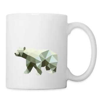 Ours, Polygone, Angulaire, Randonnée, Arbres, Animaux, Montagnes, Nature - Mug blanc - blanc - Droite