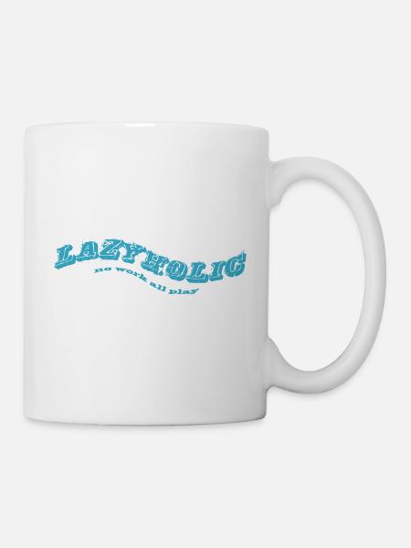 lazyholic - Tasse - Weiß