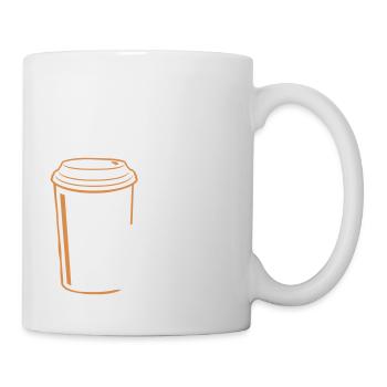 Je cours sur le café et le sarcasme Dicton sarcastique - Mug blanc - blanc - Droite