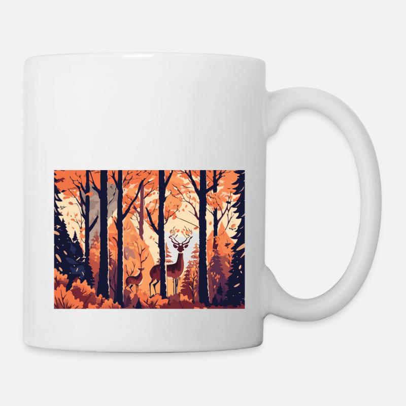Paysage d’automne (Collection d’automne #10) - Mug blanc - blanc