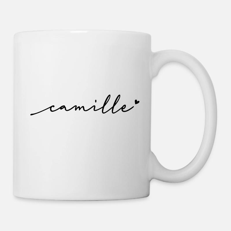 Nom cursif de Camille - Mug blanc - blanc