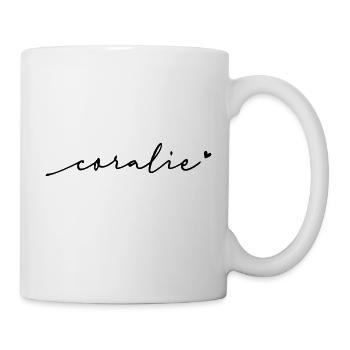Coralie Cursive Name - Mug - white - Right