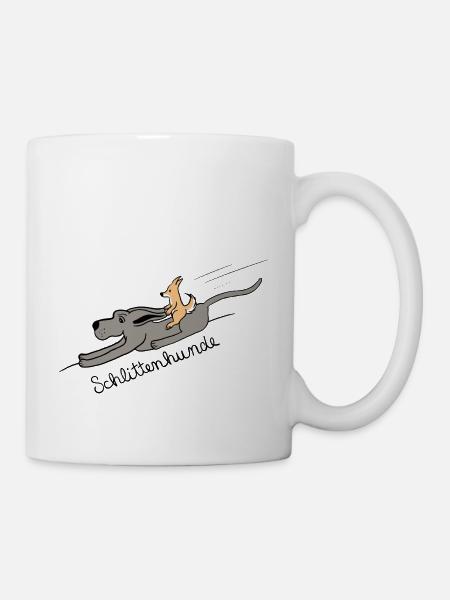 Schlittenhunde - Tasse - Weiß