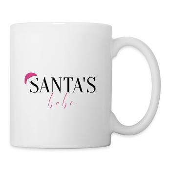 Santa's Babe - Weihnachtsmotiv für moderne Frauen - Tasse - Weiß - Rechts