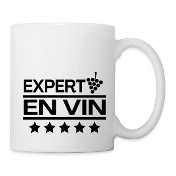 Expert en Vin - Mug blanc - blanc - Droite