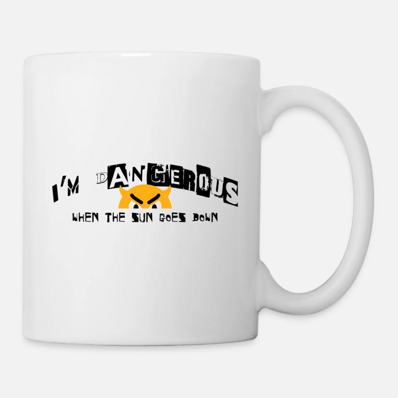 Quand le soleil se couche - Mug blanc - blanc