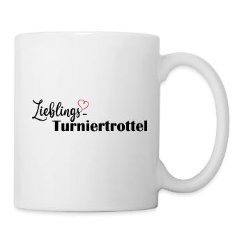 LIeblings Turniertrottel schwarz - Tasse - Weiß - Rechts