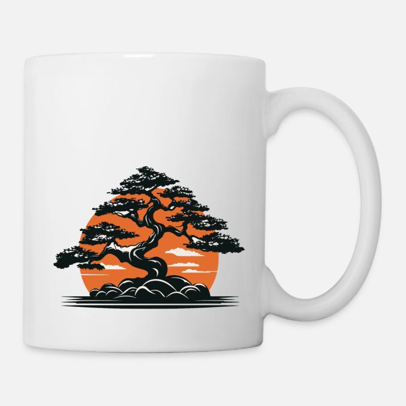 Bonsai - Tasse - Weiß