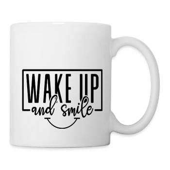 Wake up and Smile - Mug - white - Right