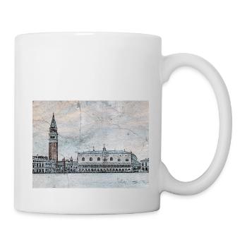 Vue de la place Saint-Marc - Mug blanc - blanc - Droite
